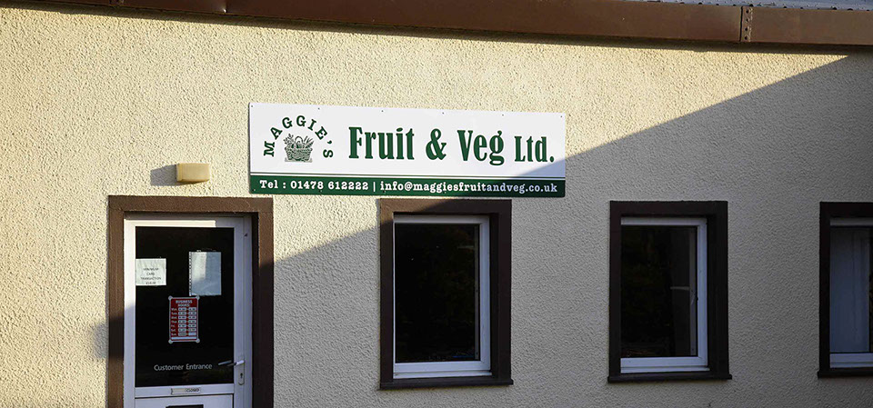 Maggie's Fruit and Veg is located in the centre of Portree where you can purchase fresh fruit and vegetables
