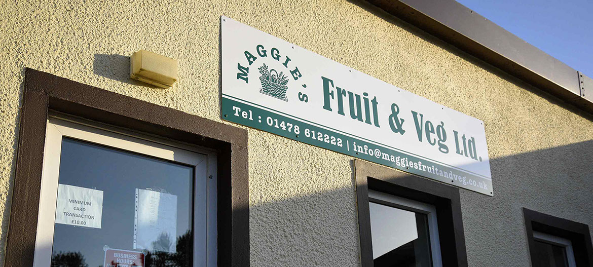 Contact Maggie's Fruit and Veg and visit our shop in Portree to purchase groceries food drink including dairy