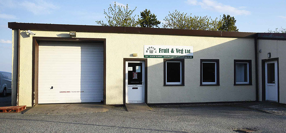 Maggie's Fruit and Veg has private parking at our store front in Portree