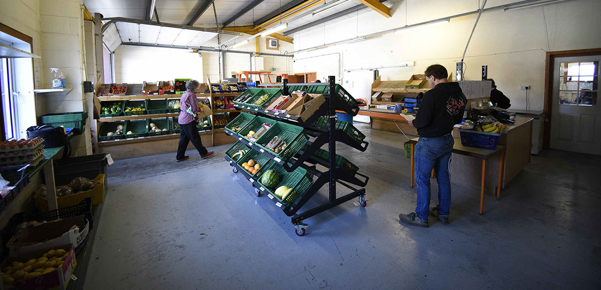 Maggie's Fruit and veg has a shop in Portree on the Isle of Skye where you can purchase produce including fruit vegetables and dairy