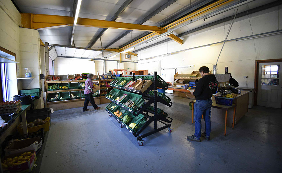 Maggie's Fruit and veg has a shop in Portree on the Isle of Skye where you can purchase produce including fruit vegetables and dairy